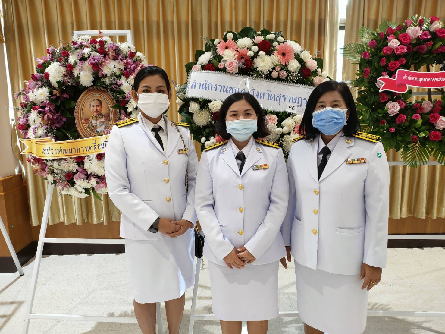 พิธีน้อมรำลึกคล้ายวันสวรรคต พระบาทสมเด็จพระจุลจอมเกล้าเจ้าอยู่หัว 23 ตุลาคม 2563 จังหวัดสุราษฎร์ธานี